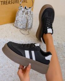 buty sportowe wiązane damskie (36-41/12P)