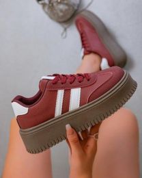 buty sportowe wiązane damskie (36-41/12P)