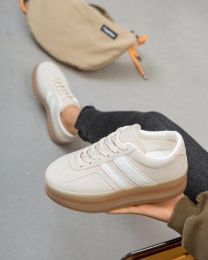 buty sportowe wiązane damskie (36-41/12P)