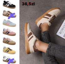 buty sportowe wiązane damskie (36-41/12P)