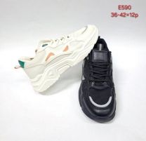 buty sportowe wiązane damskie (36-42/12P)