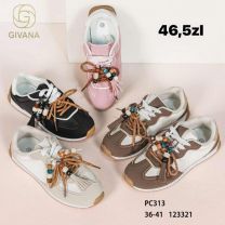 buty sportowe wiązane damskie (36-41/12P)