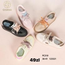 buty sportowe wiązane damskie (36-41/12P)