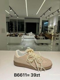 buty sportowe wiązane damskie (36-41/12P)