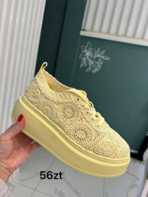 buty sportowe wiązane damskie (36-41/12P)