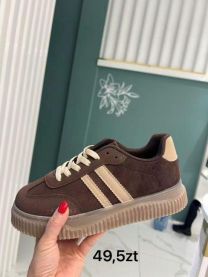 buty sportowe wiązane damskie (36-41/12P)