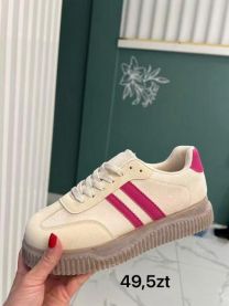buty sportowe wiązane damskie (36-41/12P)