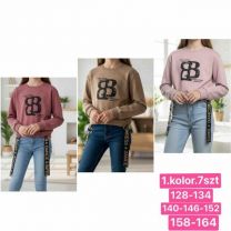 Bluzy Dziecięce (128-164/7szt)