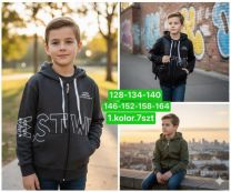 Bluzy Dziecięce (128-164/7szt)