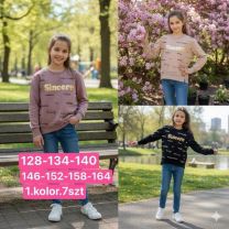 Bluzy Dziecięce (128-164/7szt)