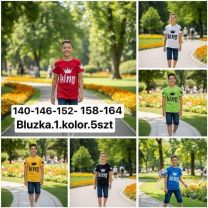 Bluzka Chłopięce (140-164/5szt)