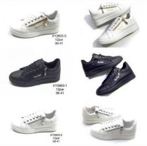 buty sportowe wiązane damskie (36-41/12P)