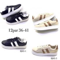 buty sportowe wiązane damskie (36-41/12P)