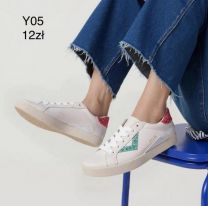 buty sportowe wiązane damskie (36-41/12P)