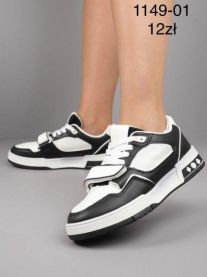 buty sportowe wiązane damskie (36-41/12P)