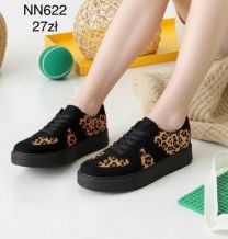 buty sportowe wiązane damskie (36-41/12P)