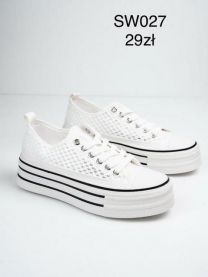 Trampki wiążane damskie(36-41/12P)