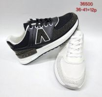 buty sportowe wiązane damskie (36-41/12P)