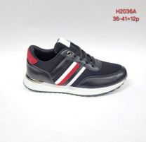 buty sportowe wiązane damskie (36-41/12P)