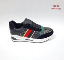 buty sportowe wiązane damskie (36-41/12P)