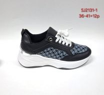 buty sportowe wiązane damskie (36-41/12P)