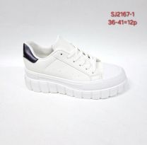 buty sportowe wiązane damskie (36-41/12P)