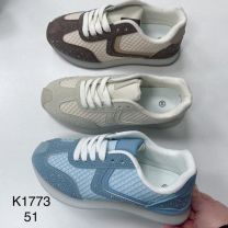 buty sportowe wiązane damskie (36-41/12P)