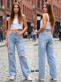 Spodnie jeans damskie (34-42/10szt)