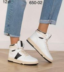 buty sportowe wiązane damskie (36-41/12P)