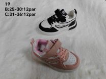 Buty sportowe na rzepy dziewczynka (25-30/12P)