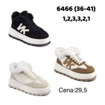 buty sportowe wiązane damskie (36-41/12P)