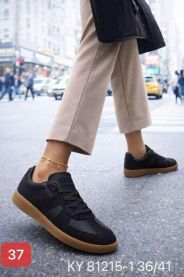 buty sportowe wiązane damskie (36-41/12P)