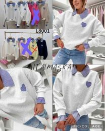 Bluzy bez kaptura damskie (uniwersalny/5szt)