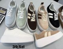 buty sportowe wiązane damskie (36-41/12P)