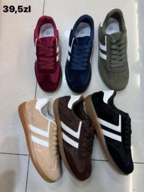 buty sportowe wiązane damskie (36-41/12P)
