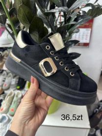buty sportowe wiązane damskie (36-41/12P)