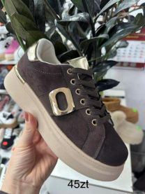 buty sportowe wiązane damskie (36-41/12P)