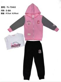 Komplet dziewczęcy (3-8LAT/5kompletów)