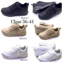 buty sportowe wiązane damskie (36-41/12P)