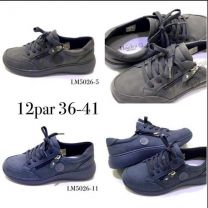 buty sportowe wiązane damskie (36-41/12P)