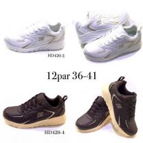 buty sportowe wiązane damskie (36-41/12P)