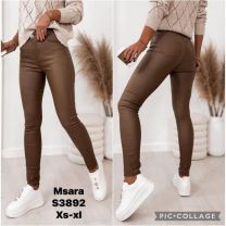 Spodnie ekoskóra damskie (XS-XL/10szt)