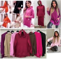 Bluzy z kapturem włoskie (uniwersalny/6szt)