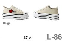 Trampki wiążane damskie(36-41/12P)