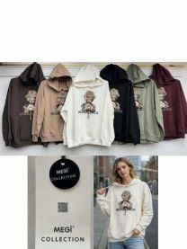 Bluzy z kapturem włoskie (uniwersalny/6szt)