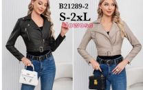 Kurtka ekoskóry damskie (S-2XL /5szt)