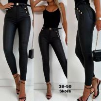 Spodnie ekoskóra damskie (38-50/10szt)