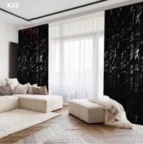 Zasłona welurowa  ze złotym wzorem taśma WAVE