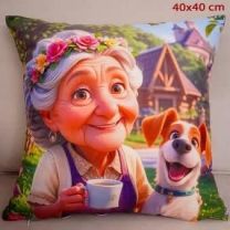 Poszewki dwustronne babcia i dziadek (40x40cm/12szt)