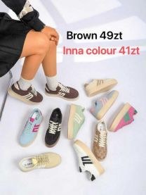 buty sportowe wiązane damskie (36-41/12P)